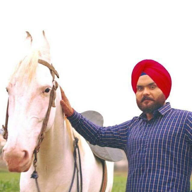 Kulbir Jhinjer With Horse