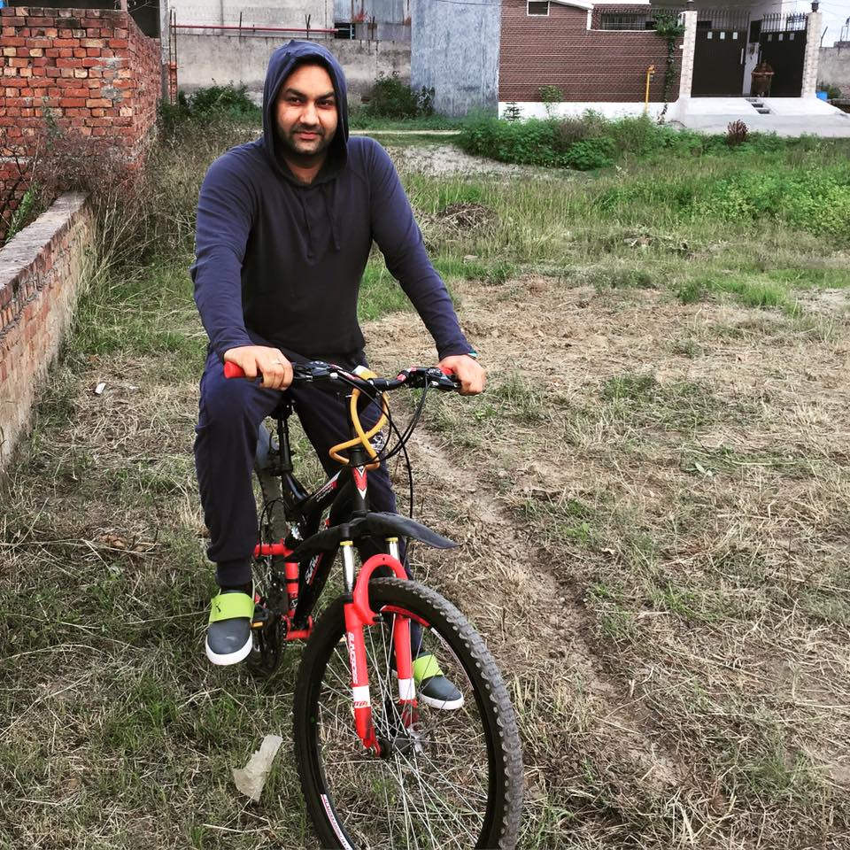 Lakhwinder Wadali On Cycle