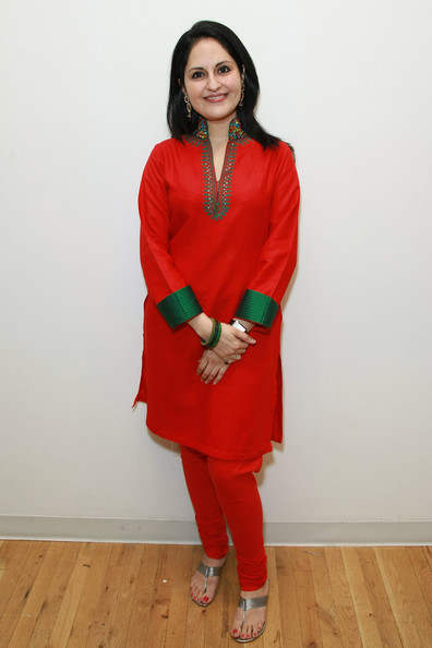 Loveleen Tandan Giving Pose In Red Dress