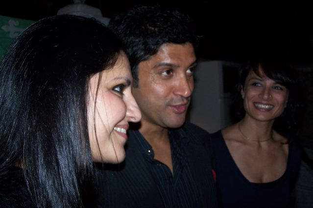 Loveleen Tandan With Farhan Akhtar And Adhuna