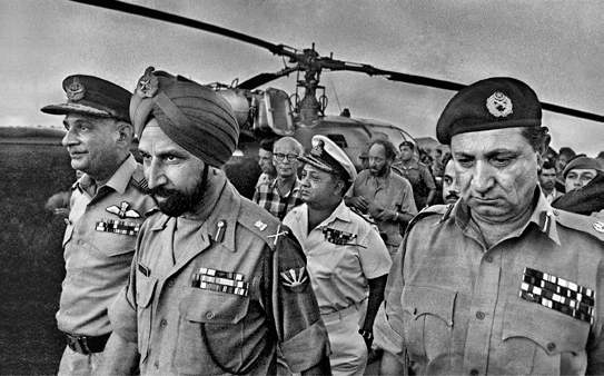 General Jagjit Singh Aurora And General Abdullah Khan Niazi