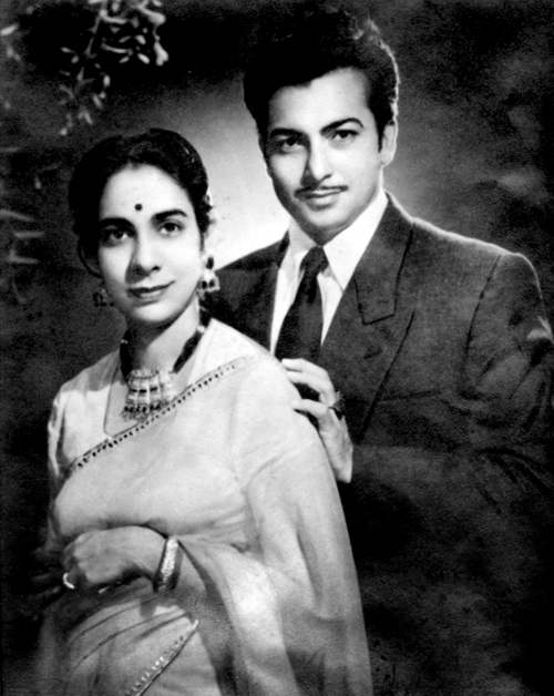 Madan Mohan With His Wife