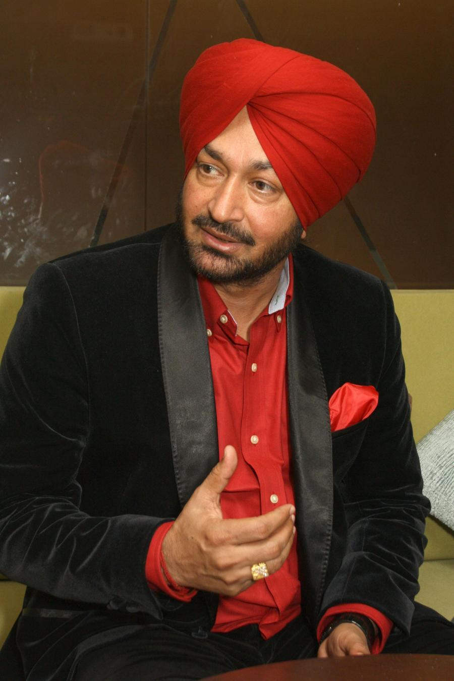 Malkit Singh In Black Coat