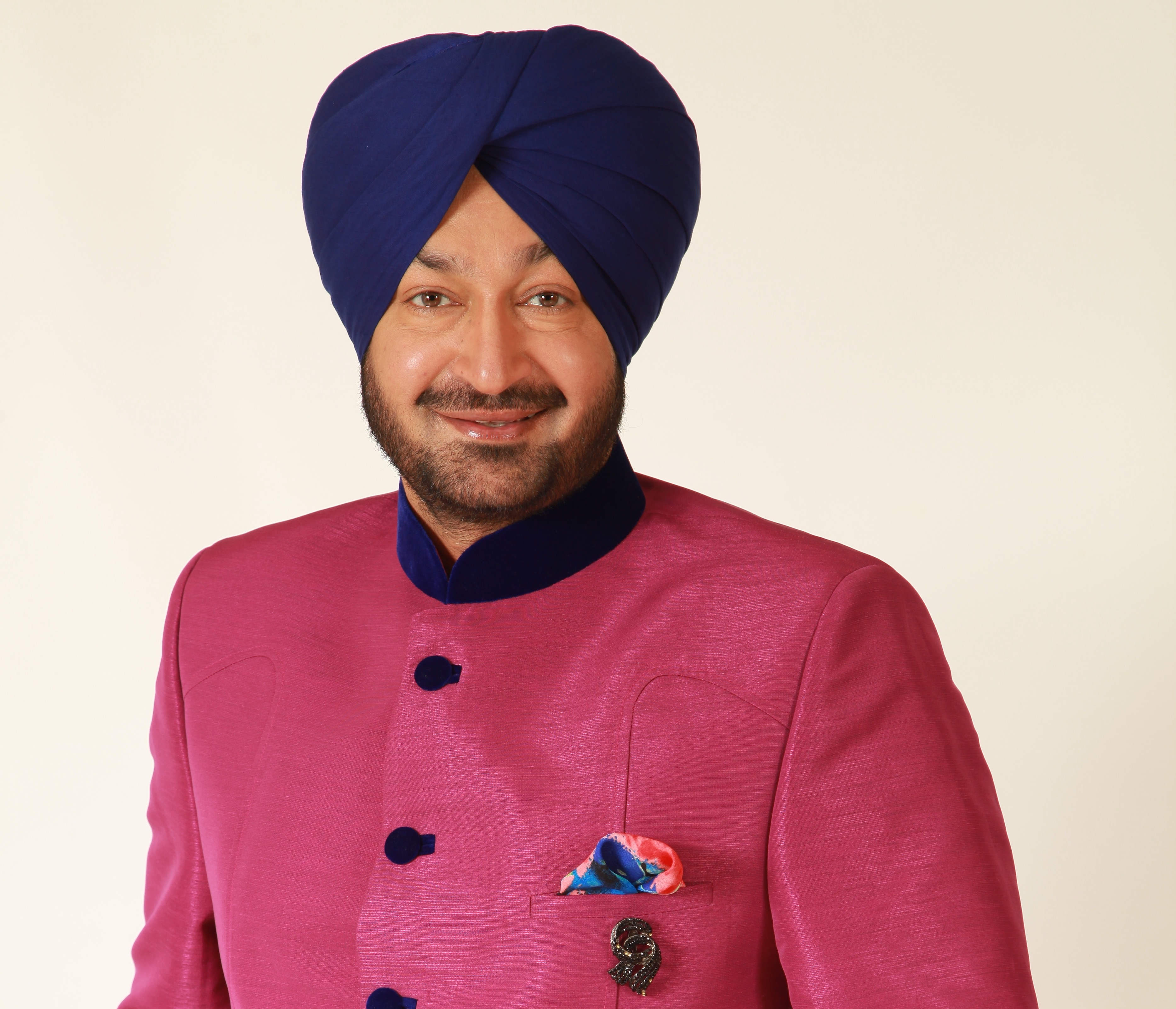 Malkit Singh In Pink Blazer