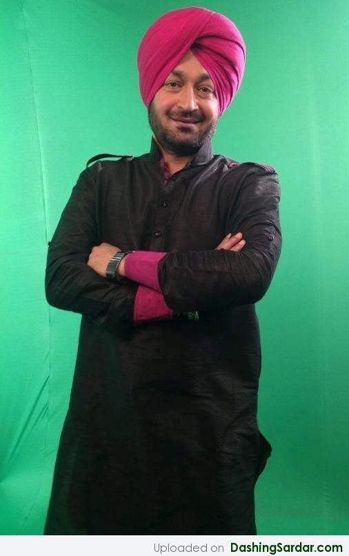 Malkit Singh In Pink Turban