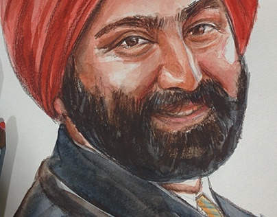 Painting Of Malvinder Mohan Singh