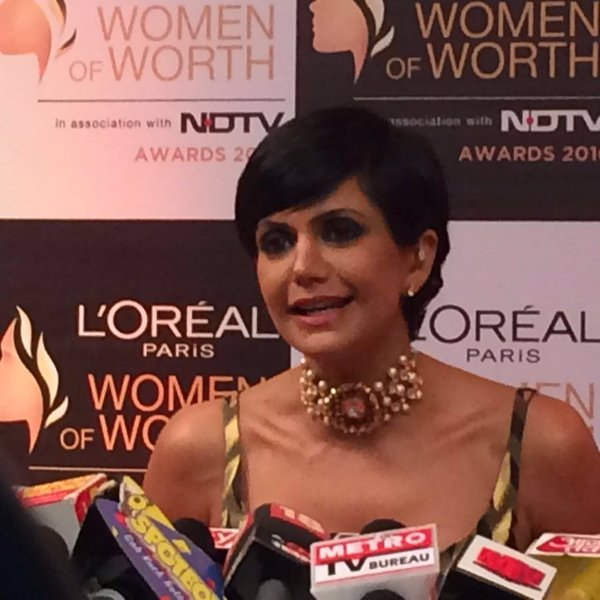 Actress Mandira Bedi At Press Conference
