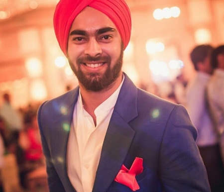 Manjot Singh Wearing Red Turban