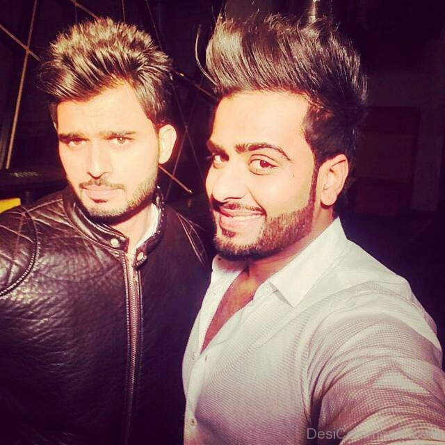 Mankirt Aulakh With Friend