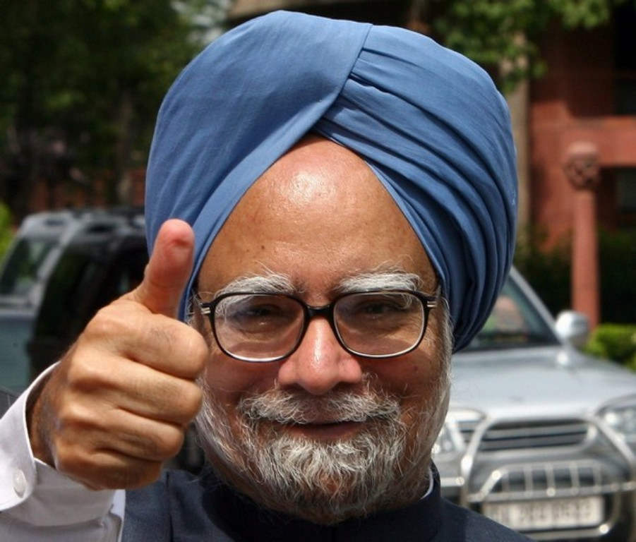 D.R Manmohan Singh Showing Thumb