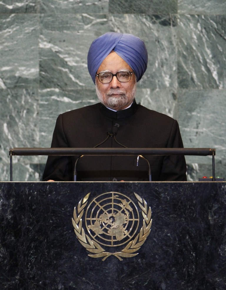 Dr Manmohan Singh Giving Speech