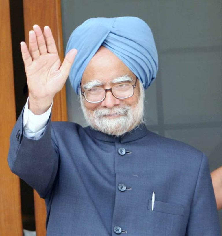 Dr Manmohan Singh Raising Hand