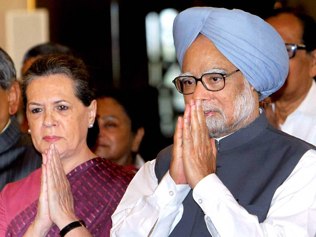 Dr Manmohan Singh With Sonia Gandhi