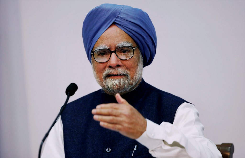 Manmohan Singh Addressing