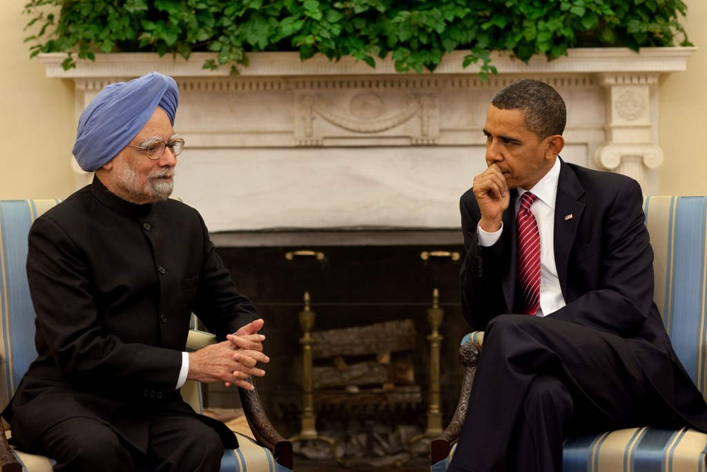 Manmohan Singh With Obama