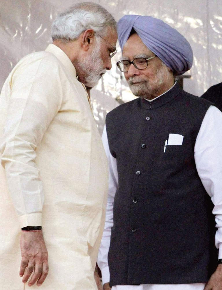 Manmohan Singh With Pm Modi