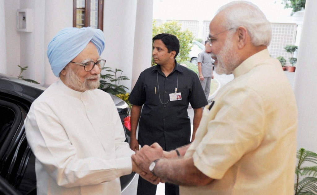 Prime Minister Narendra Modi And Former Prime Minister Manmohan Singh