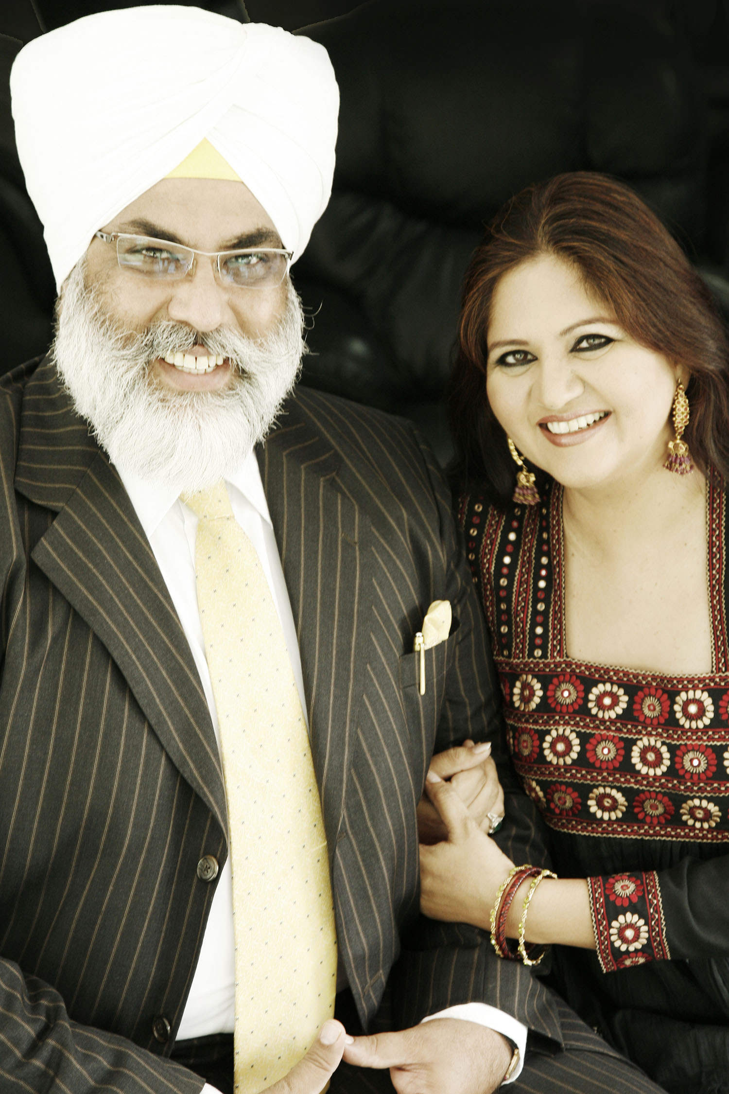 Manveen Sandhu With Her Husband