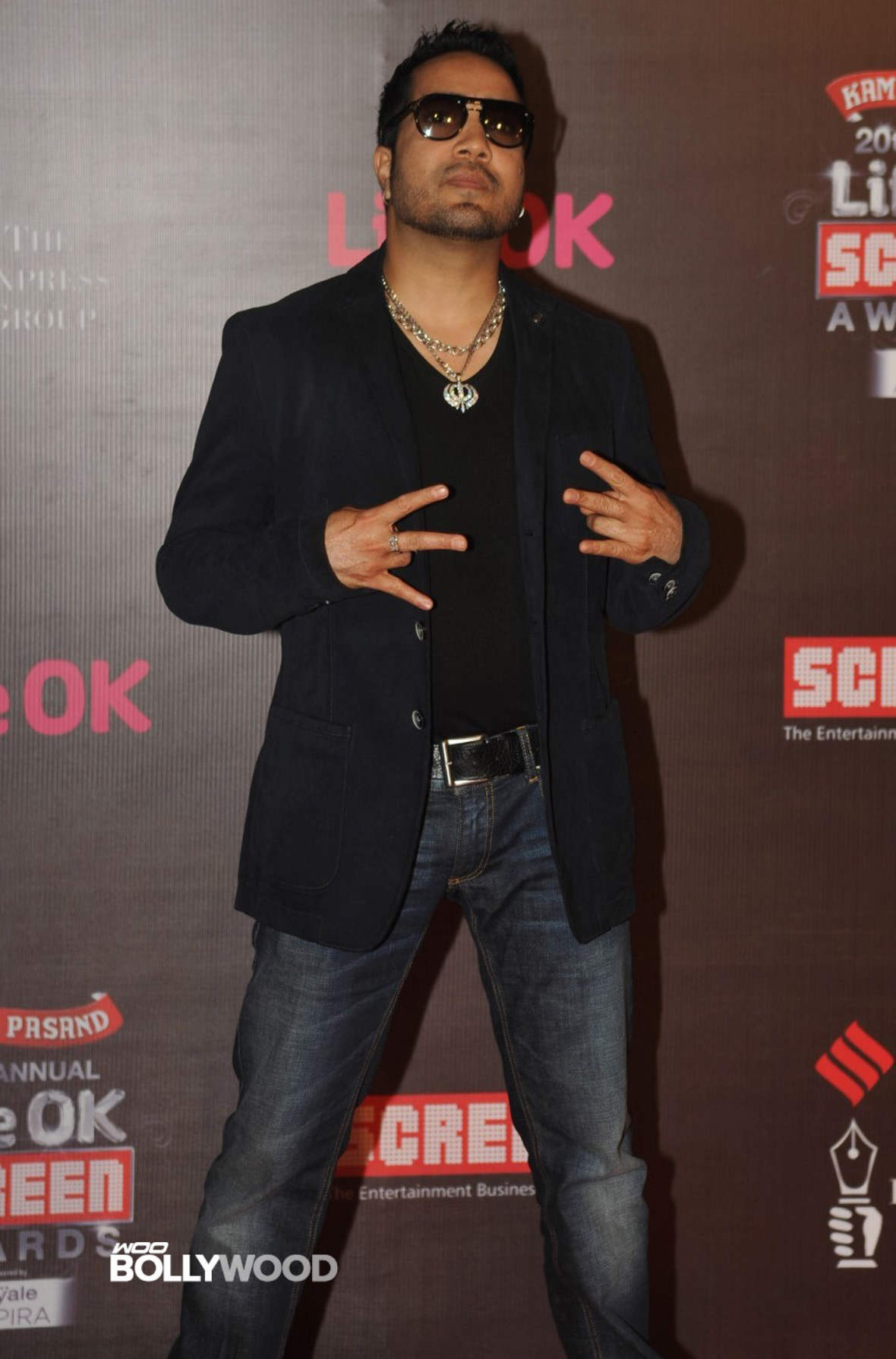 Mika Singh At 20Th Annual Life Ok Screen Awards