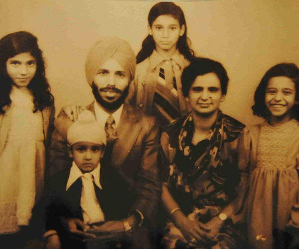 Milkha Singh Family Pic