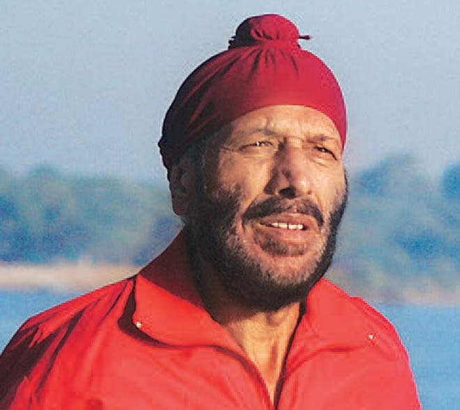 Milkha Singh In Red Jacket
