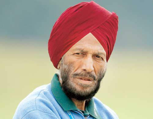 Milkha Singh In Red Turban