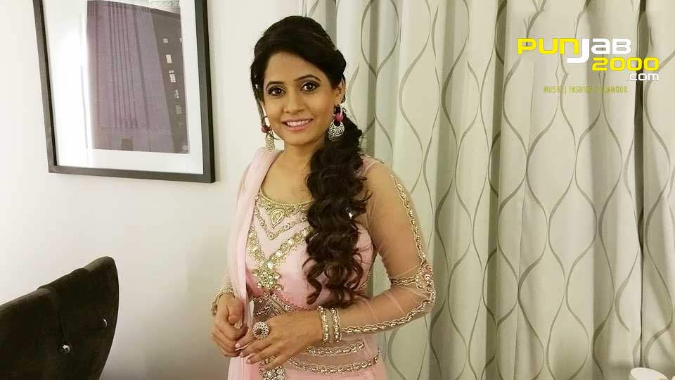 Miss Pooja In Pink Suit