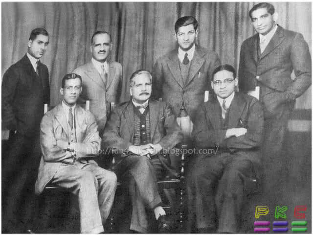 Mohammed Iqbal With His Friends