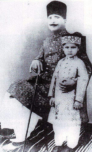 Mohammed Iqbal With His Son