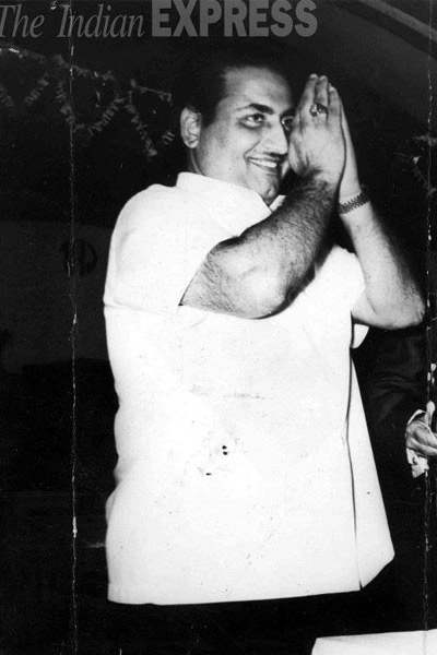 Black And White Pic Of Mohammed Rafi
