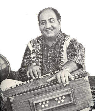 Mohammed Rafi Playing Harmonium