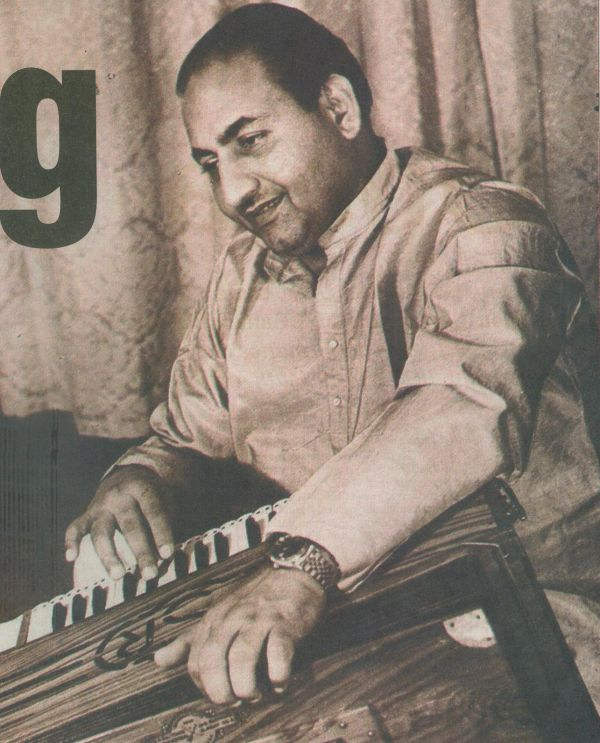 Mohd Rafi Playing Harmonium