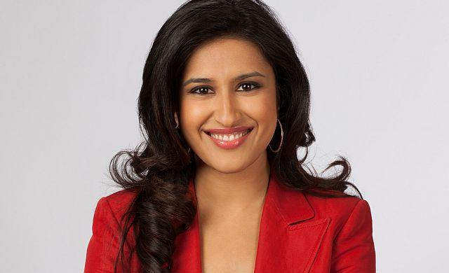 Monita Rajpal In Red Coat