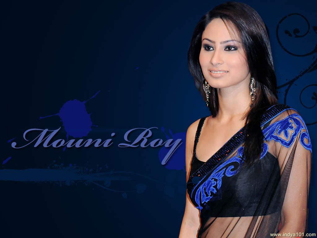 Mouni Roy In Black Saree