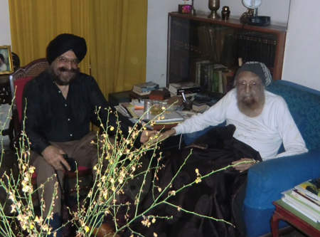 Narinder Singh Kapany With Khushwant Singh