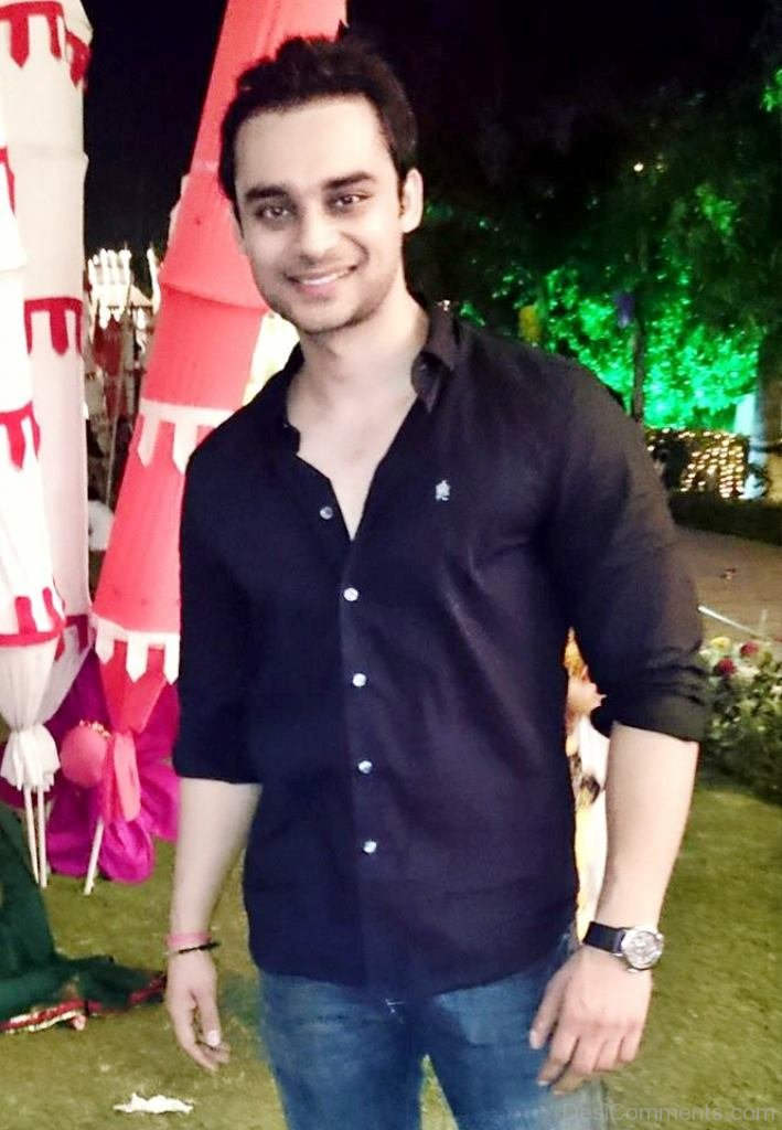 Nav Bajwa In Black Shirt