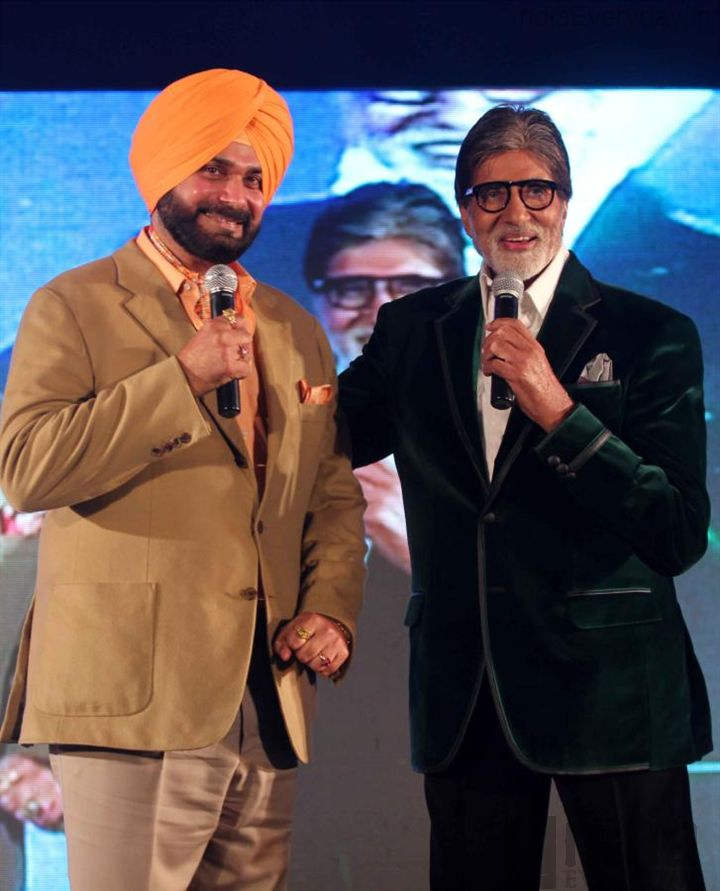Navjot Singh Sidhu And Amitabh Bachchan