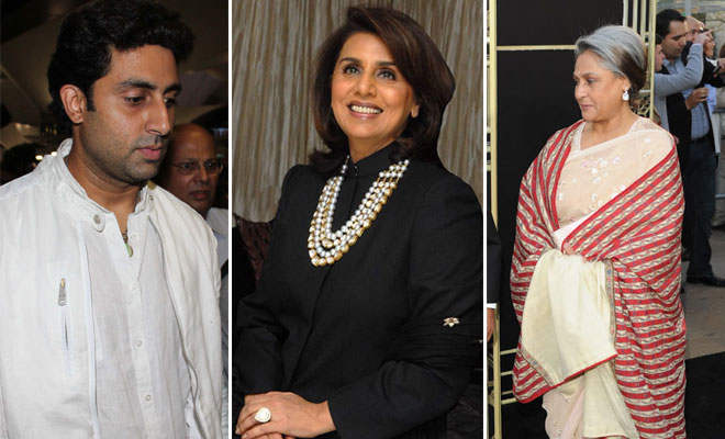Abhishek,Neetu Singh And Jaya Bachchan