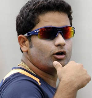 Cricketer Piyush Chawla Wearing Goggles
