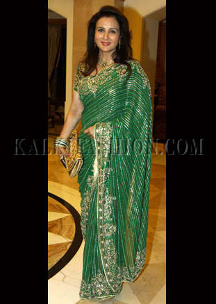 Actress Poonam In Green Saree