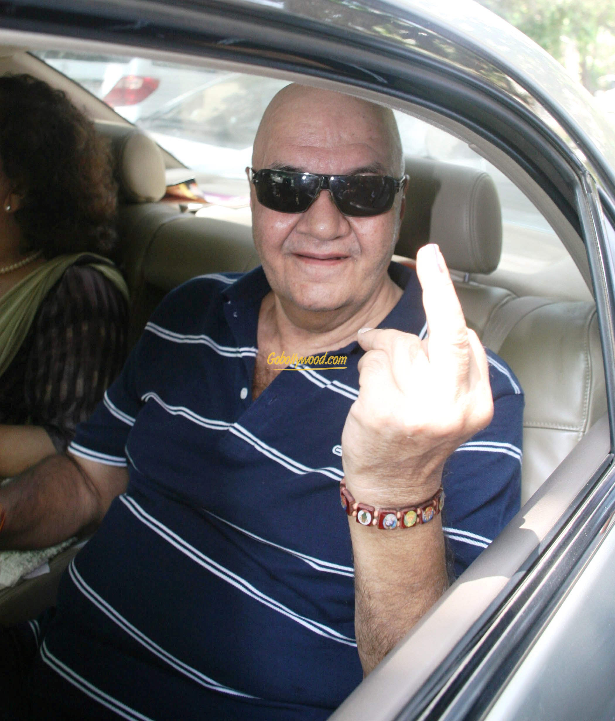 Prem Chopra Sitting In Car