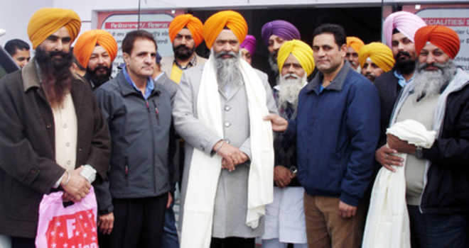Prem Singh Chandumajra With Party Member