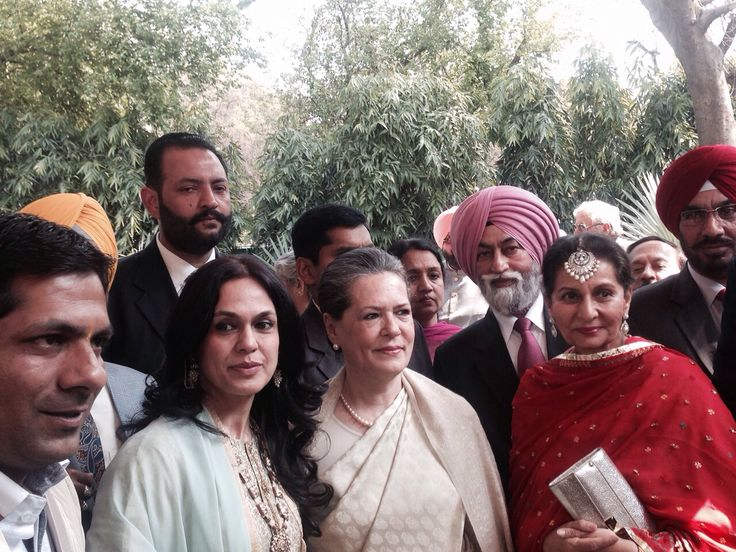 Preneet Kaur With Sonia Gandhi