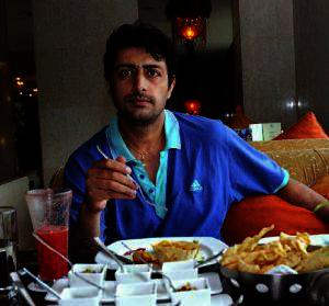 Priyanshu Chatterjee Eating Food