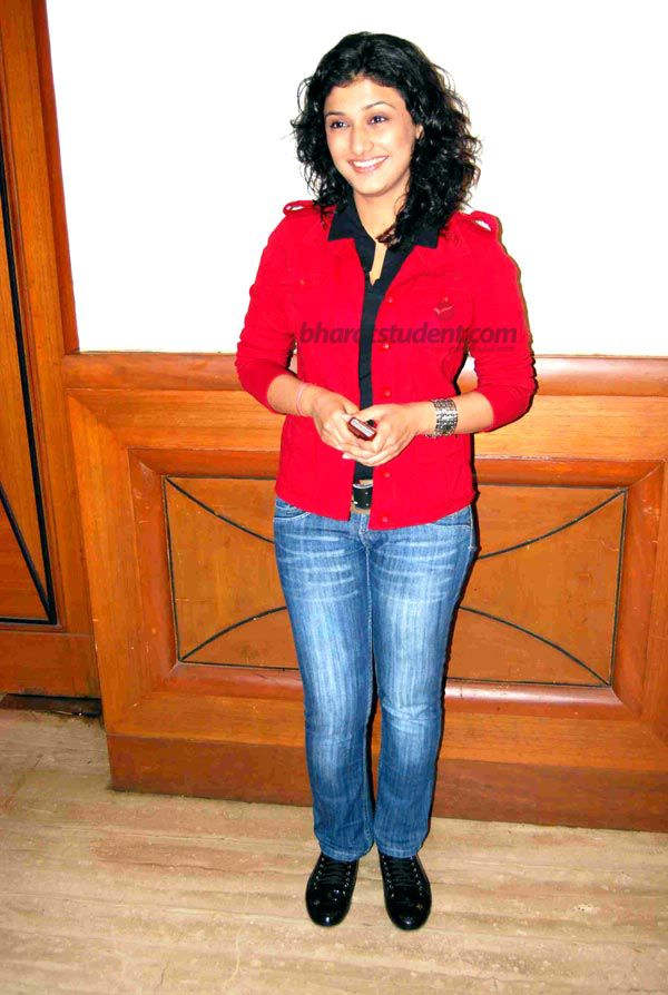 Ragini Khanna In Red Jacket And Blue Jean