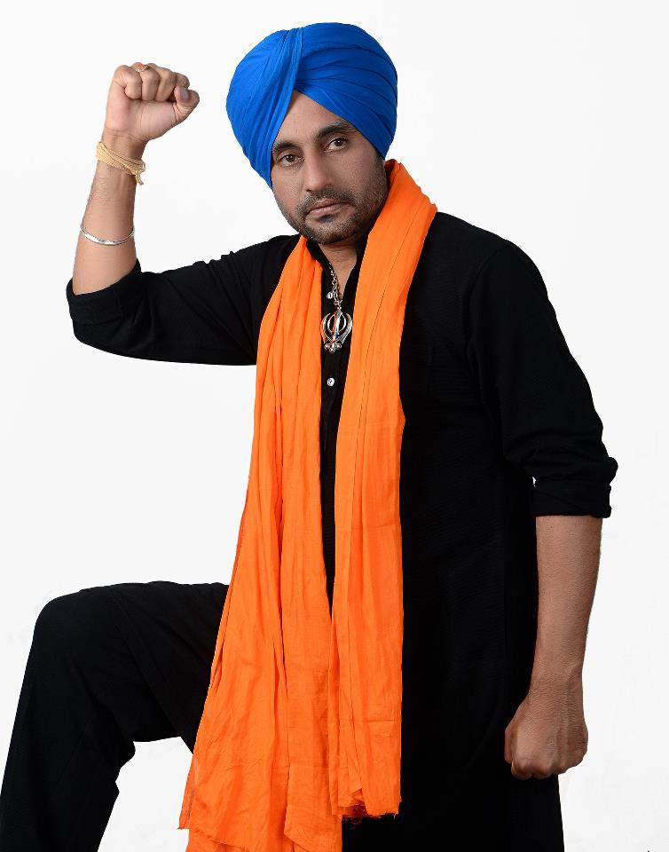 Raj Brar Wearing Blue Turban