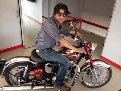 Raj Singh On Bike