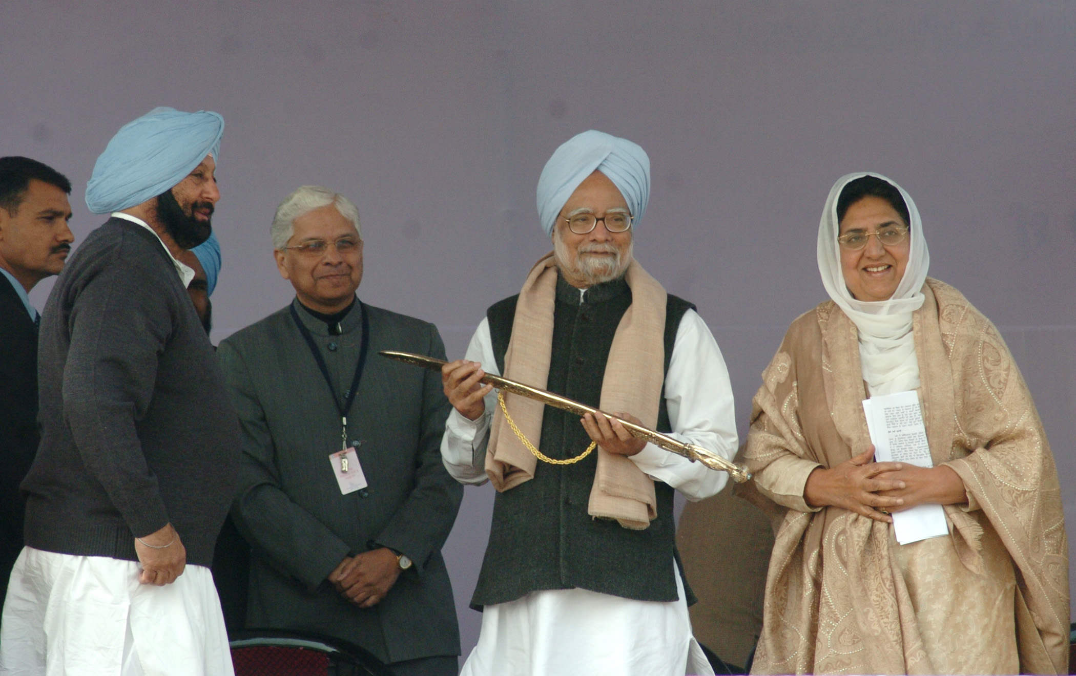 Rajinder Kaur Bhattal  And Manmohan  Singh