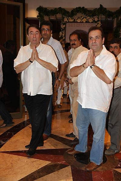 Rajiv Kapoor  With His Brother