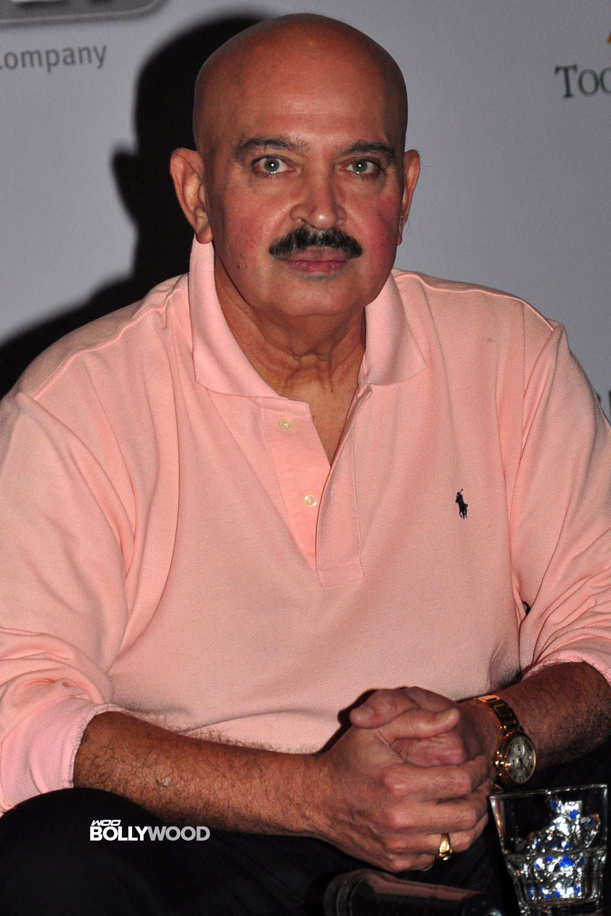 Rakesh Roshan In Pink  T Shirt